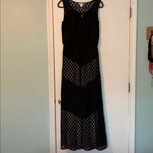 Black maxi dress